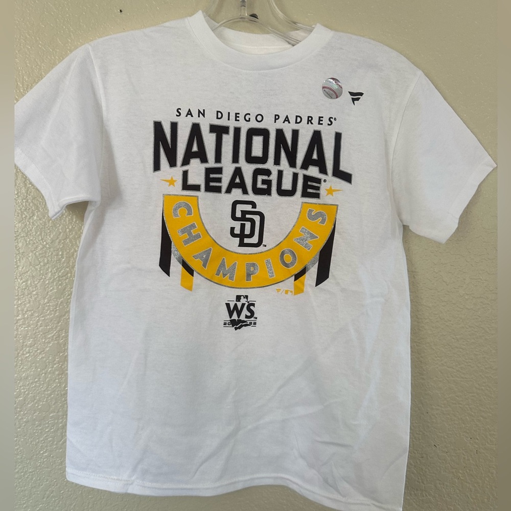 Fanatics kids San Diego Padres National League Champions T-Shirt Size M New